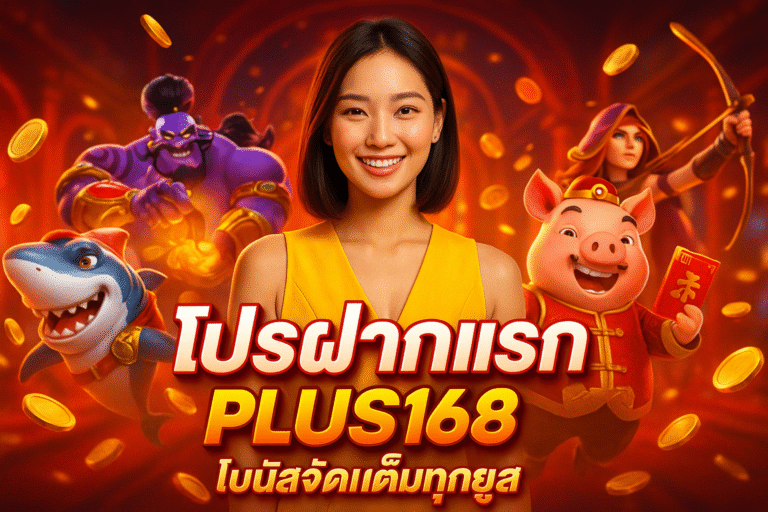 โปรฝากแรก PLUS168 โบนัสจัดเต็มทุกยูส