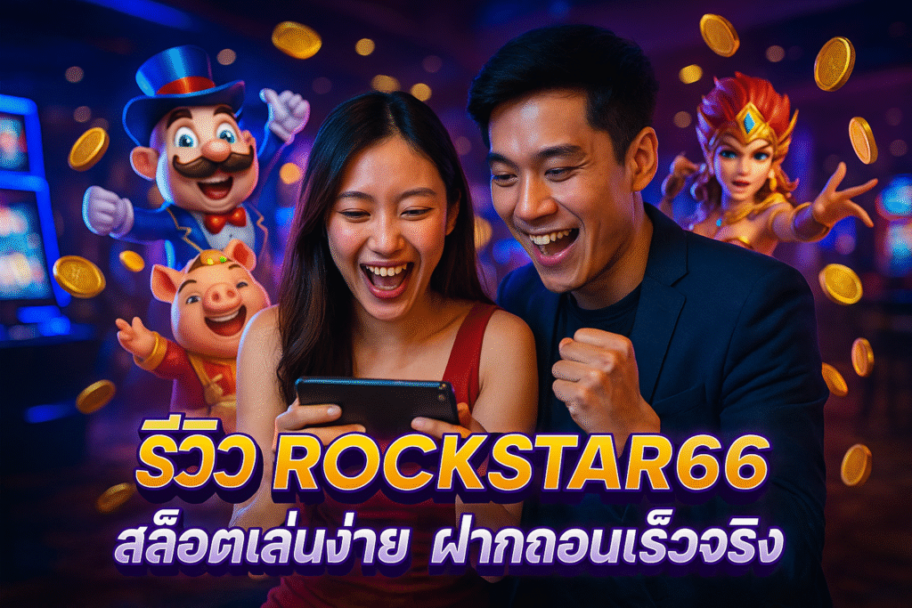 รีวิว ROCKSTAR66 สล็อตเล่นง่าย ฝากถอนเร็วจริง