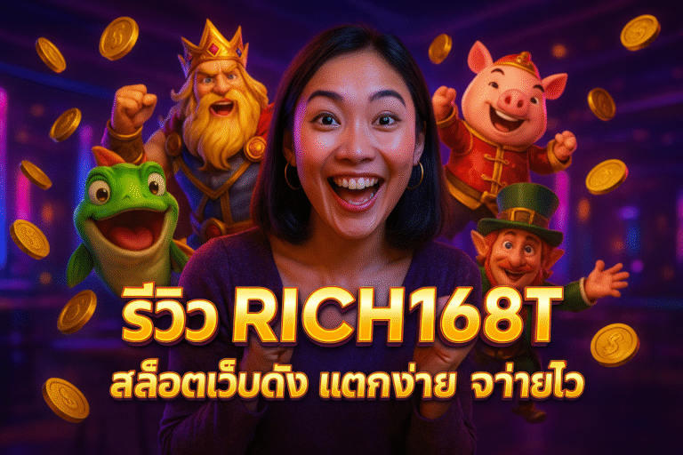 รีวิว RICH168T สล็อตเว็บดัง แตกง่าย จ่ายไว